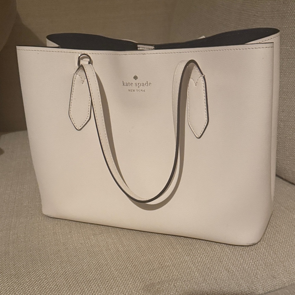 Kate Spade Harper Satchel in white